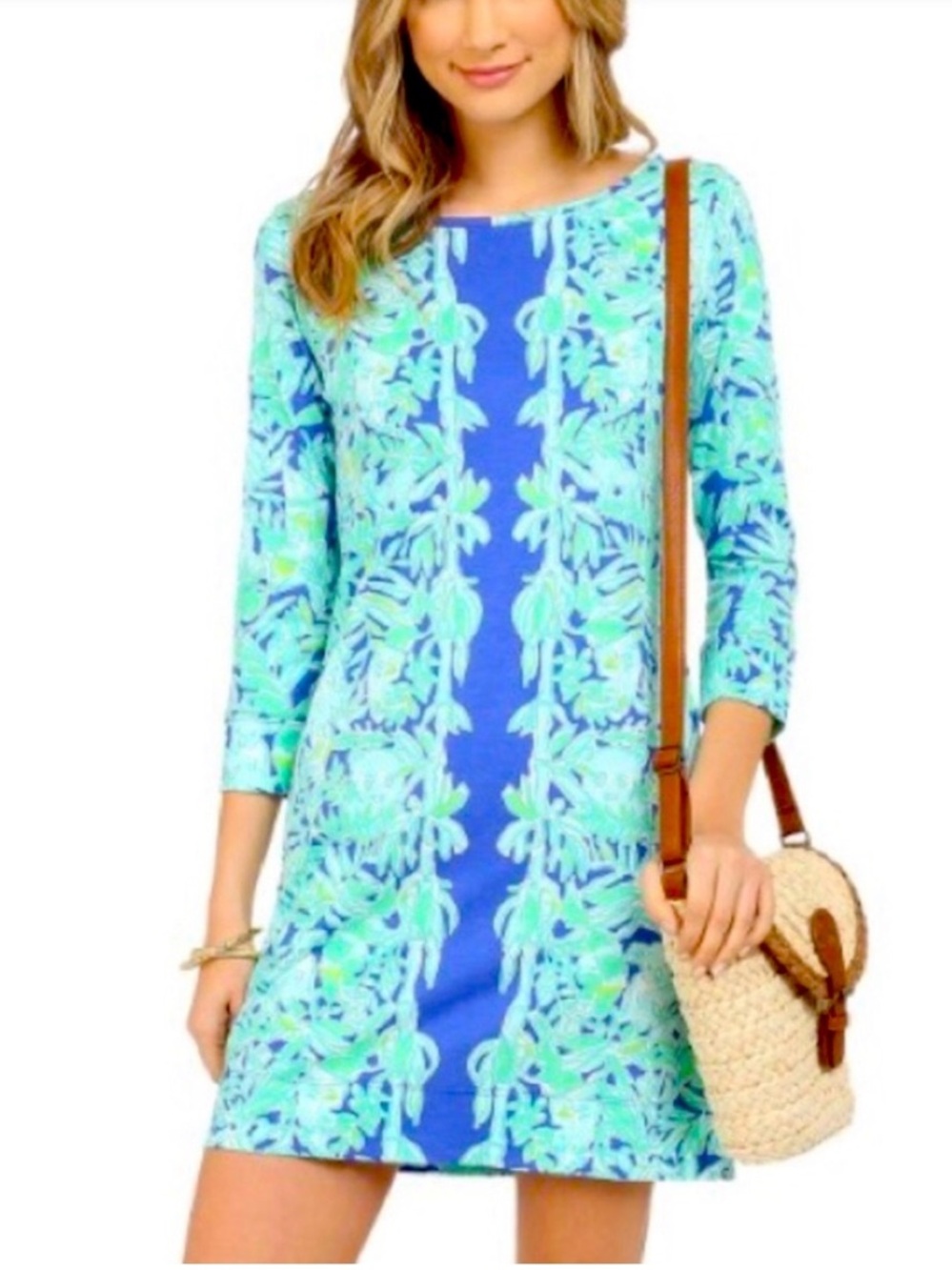 ❗️Lilly Pulitzer Marlowe Koala of the Wild Blue and Aqua Dress MSRP $178!